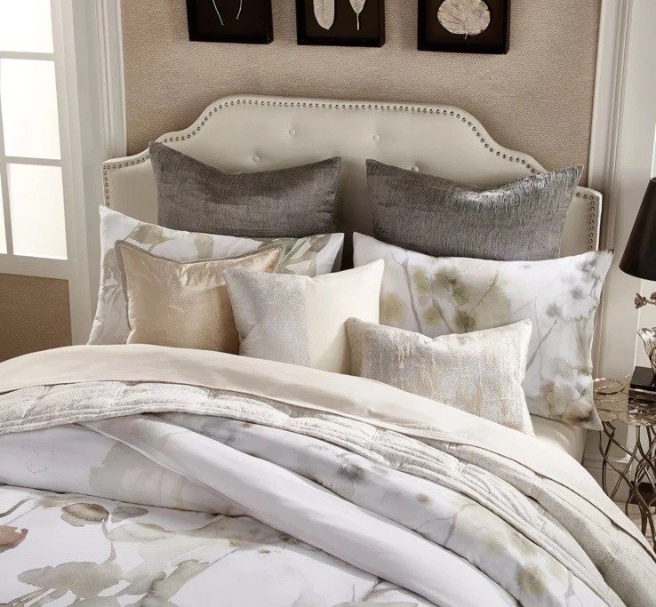 MICHAEL ARAM BOTANICAL LEAF KING DUVET COVER WATERCOLOR NWT Luxury Bedding