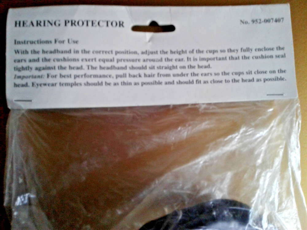 Hearing Protector headband adjustable New in Package