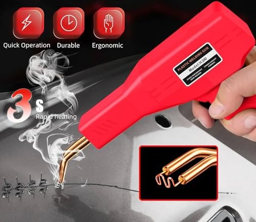 220W Plastic Welder, Multipurpose Fit, Plastic Welding Kit, Quick Plastic