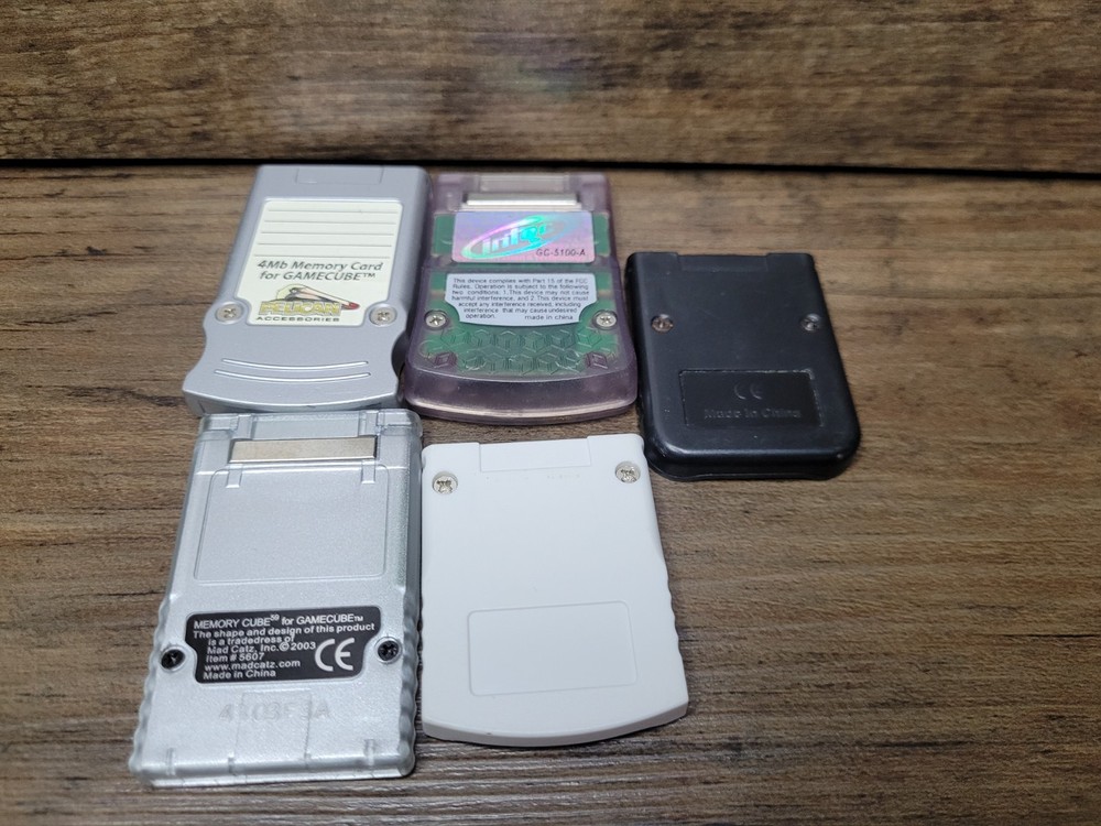 Gamecube Memory Card Lot Of 5