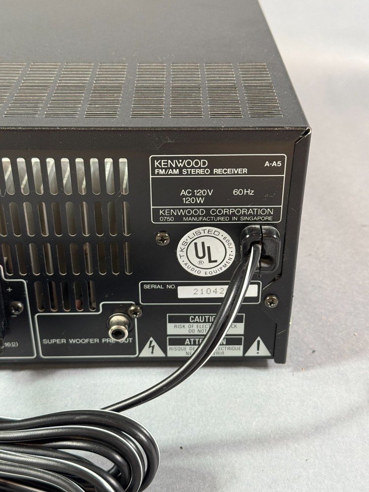 Kenwood Desktop Bookshelf Micro Component AM FM Receiver CD Player System A-A5