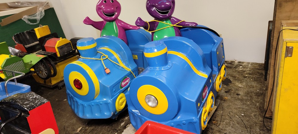 Barney Train Coin Operated Kiddie Ride
