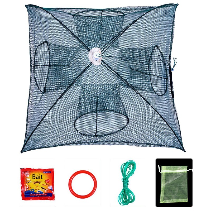 Fishing bait trap, portable accessories for crayfish nets and crabs, foldable