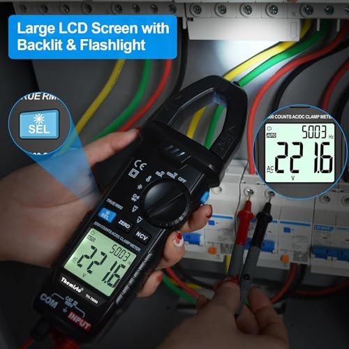 TH-M90 Auto Range, AC/DC Current, True RMS Digital Clamp Meter (600A,6000