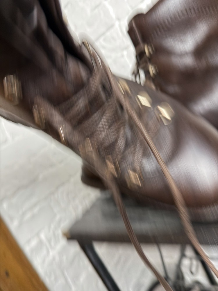 Bally Men's Leather Boots Size 10 Brown