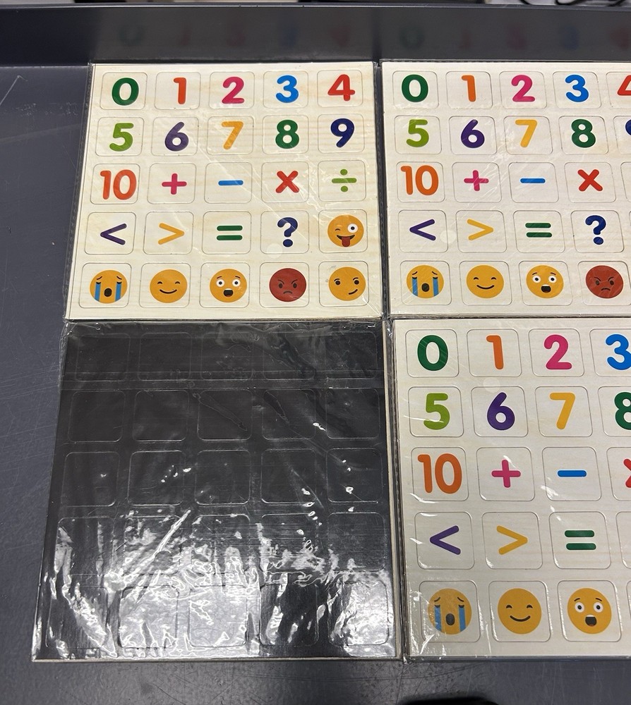 Interactive Magnetic Math tiles learn math Kids learning tiles 4 packs NEW