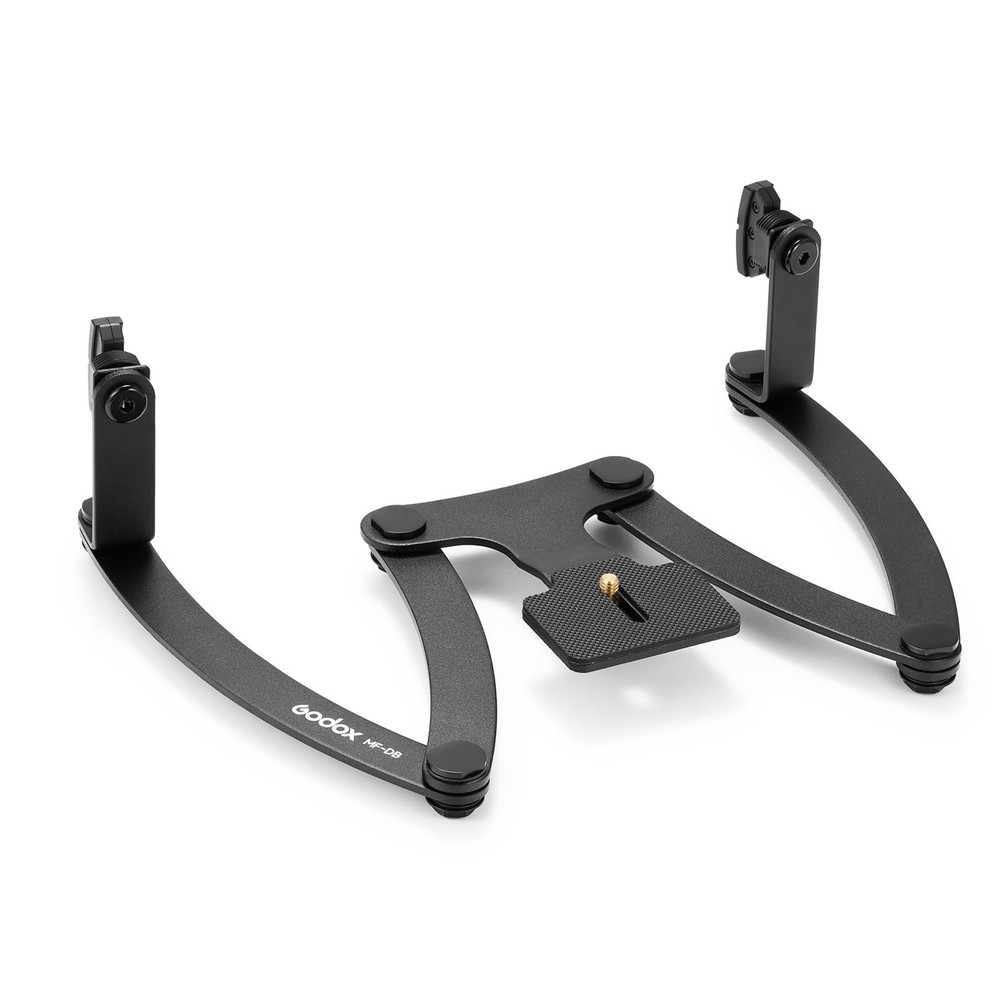 Durable Dual Flash Bracket for Professional Photography with Adjustable Angles