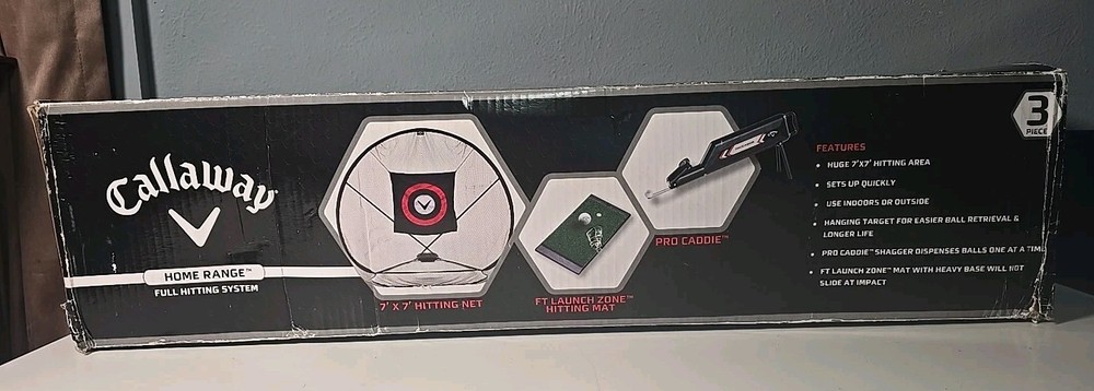 Callaway Golf 7'x7' Home Range Full Hitting System Hitting Net Practice NIB