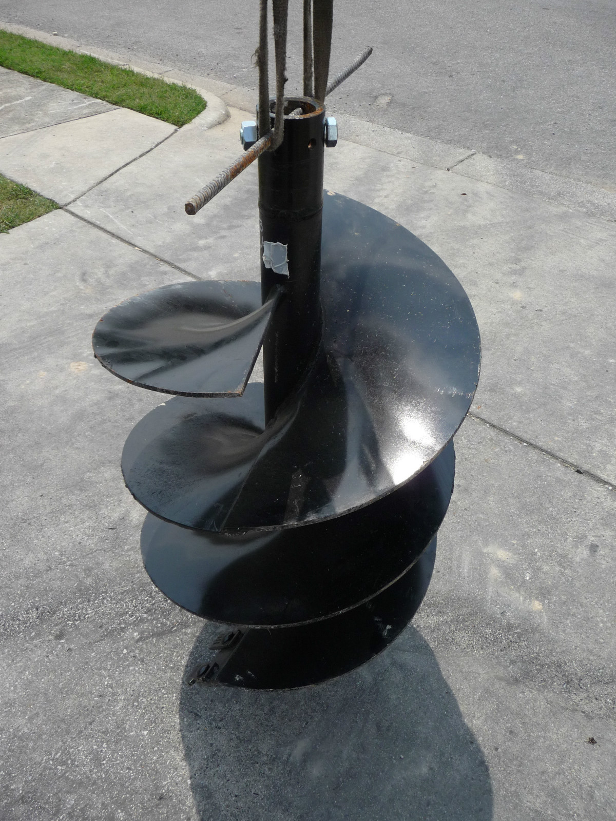 24" Auger Bit for Skid Steer, 2" Hex Collar, 48" Long, Heavy Duty, Lowe