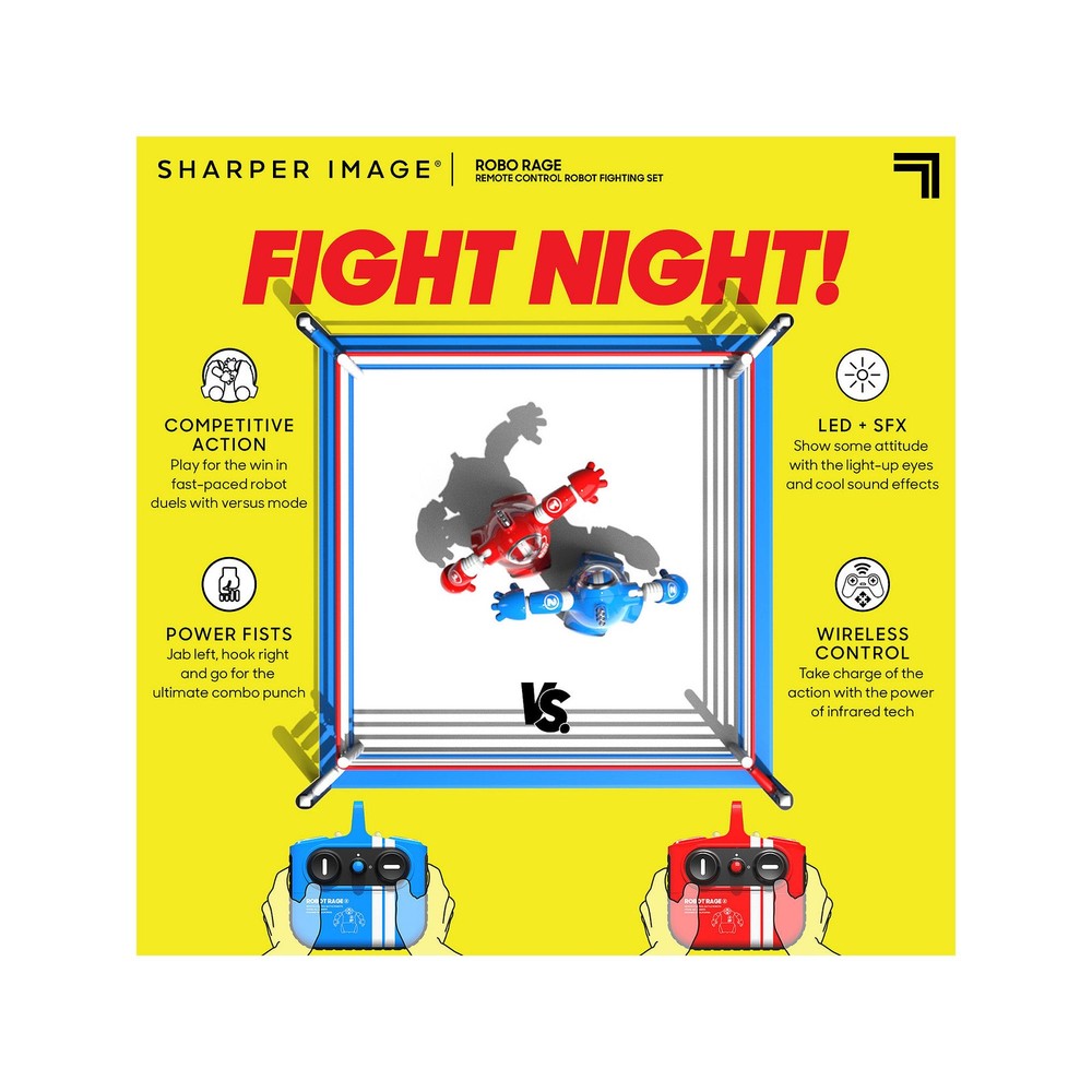 Sharper Image Robo Rage Remote Control Two-Player Robot Fighting Set