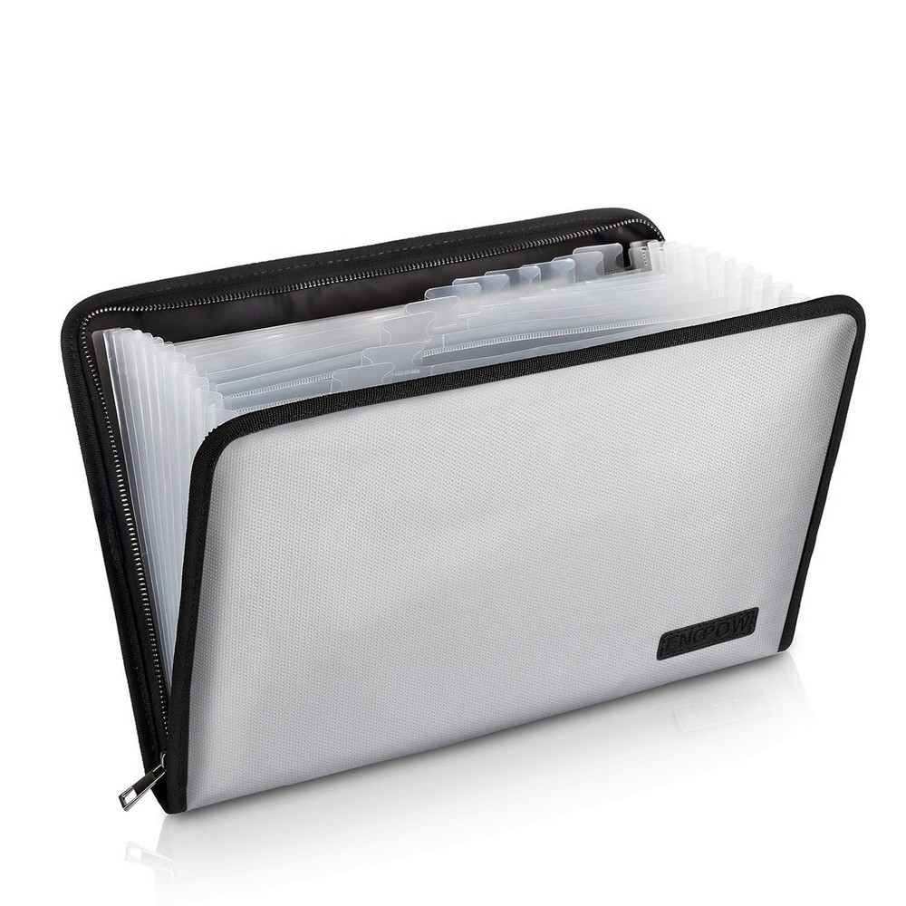 ENGPOW Expanding File Folder Important Document Organizer Fireproof and Water...