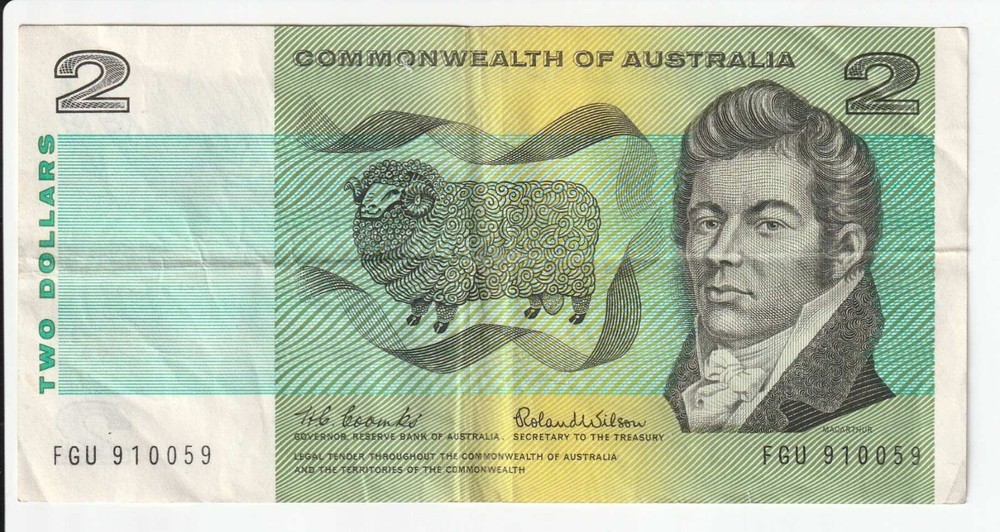 Australia One Dollar Note Circa 1966 Coombs Wilson
