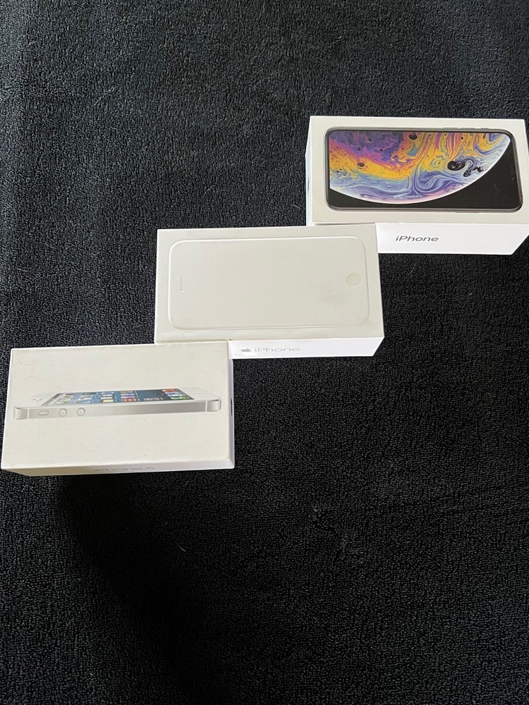 3 Empty Original iPhone Boxes ~ 5 , 6, & XS