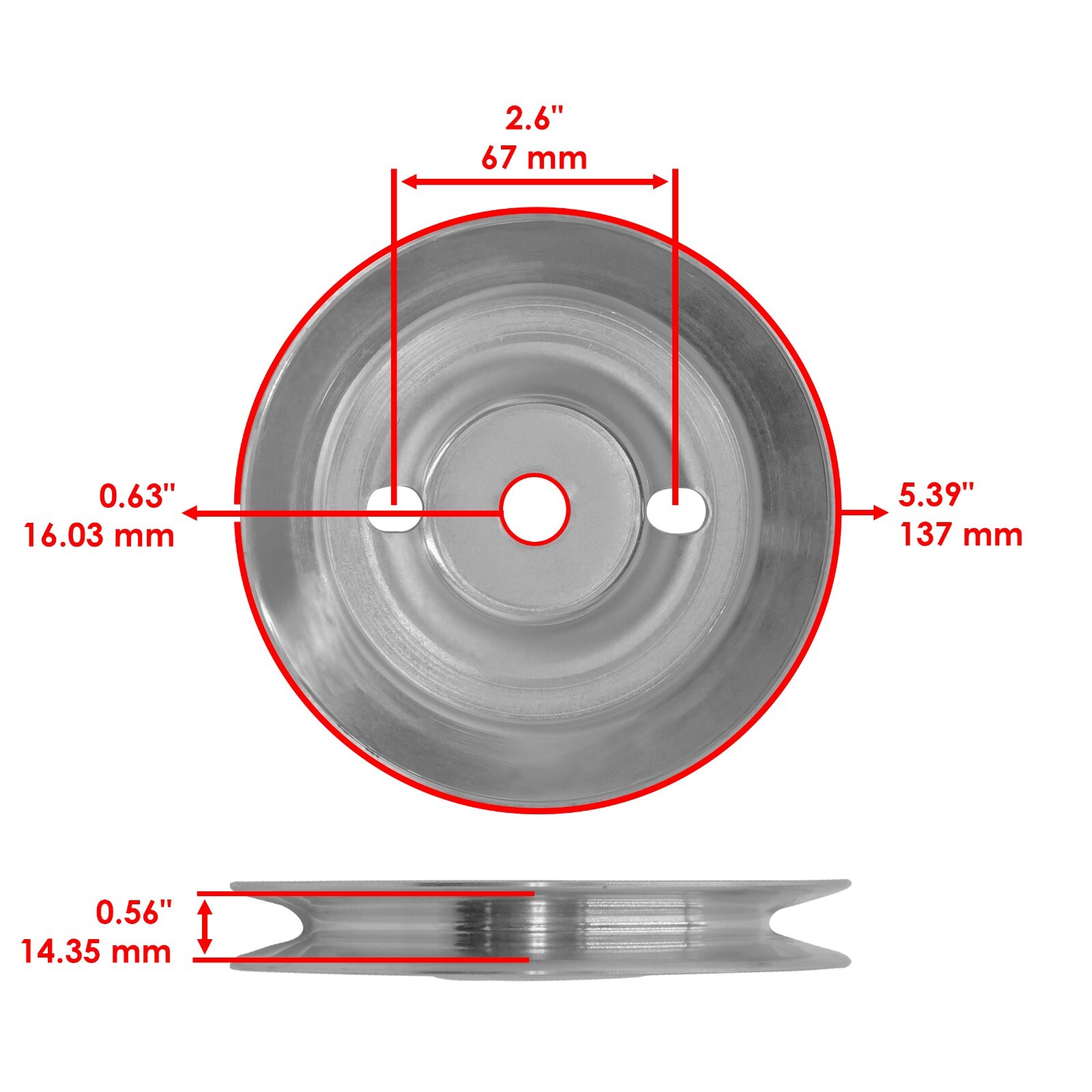 Deck Spindle w/ Blade Pulley & Belt for John Deere X530 X534 X540 X590 48"