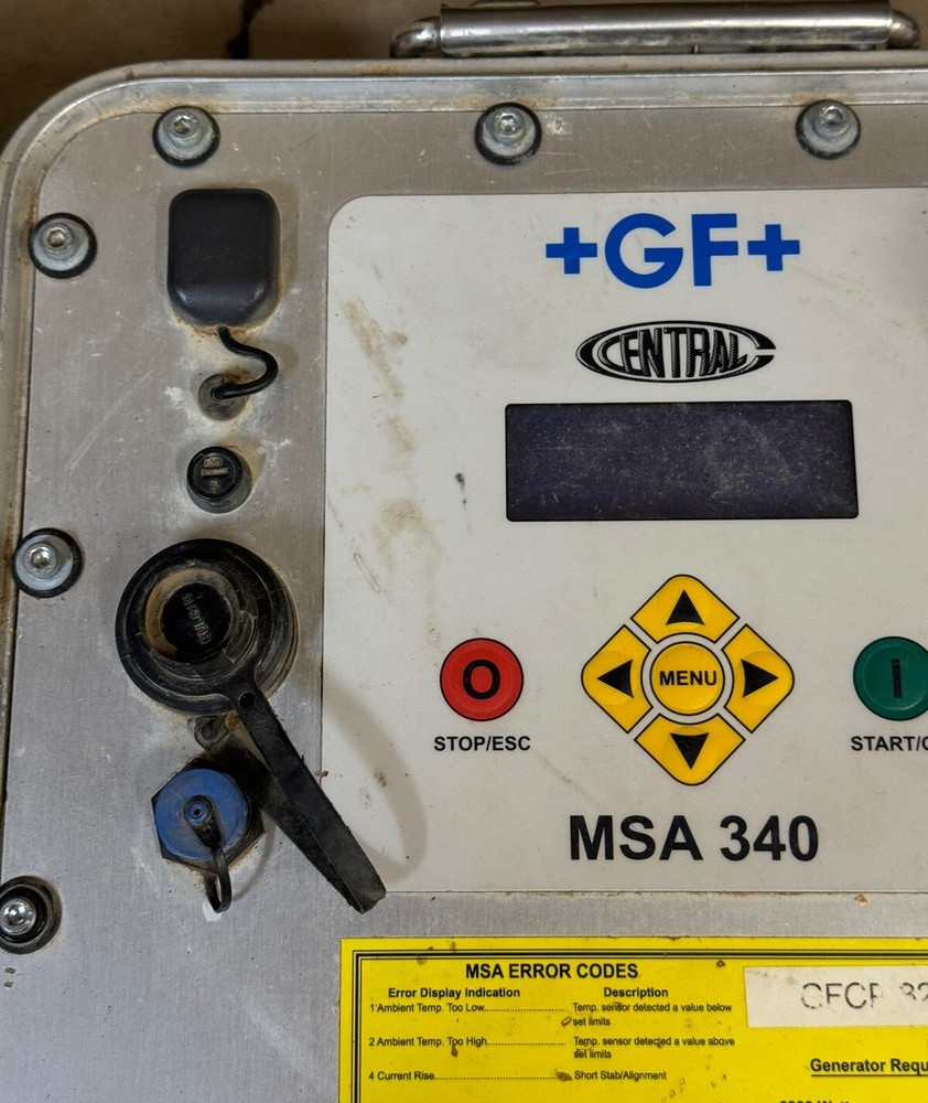 Central MSA 340 Polyvalent Electrofusion Machine: for Plastic pipe