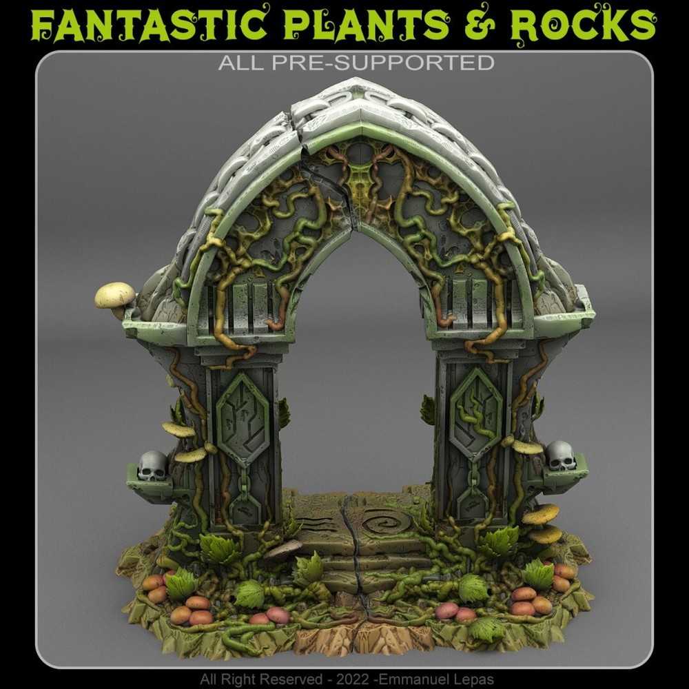 Magic Forest Gate Legion Terrain Scenery Tabletop Miniatures 28mm