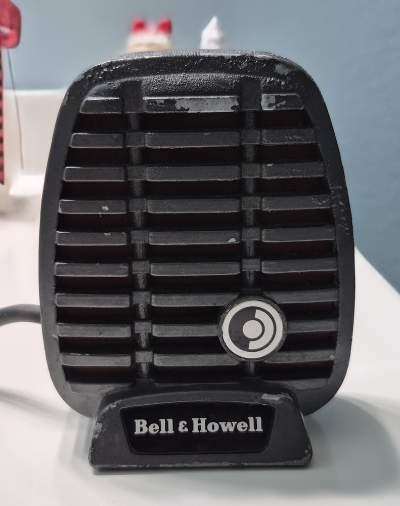 Vintage Shure/Bell & Howell Crystal Microphone "CX80C' Untested, Read Ad.