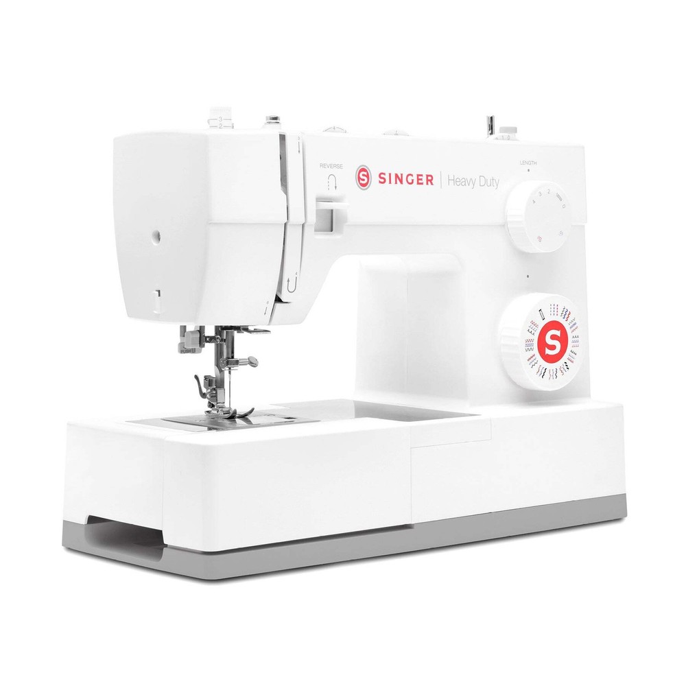 SINGER® Heavy Duty 4452 White Sewing Machine & Extension Table Bundle