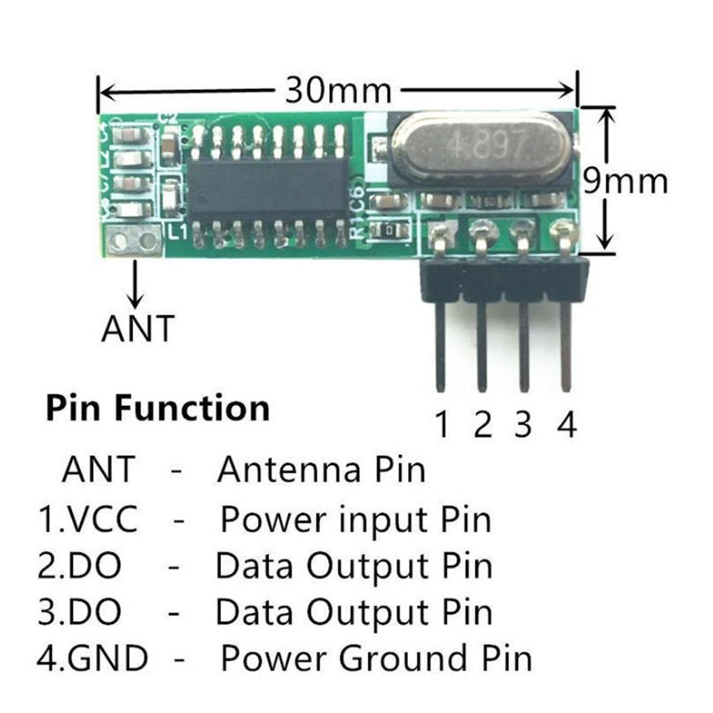 Transmitter Receiving Module Transmitter Module 433.92MHz Antennas RF Receiver