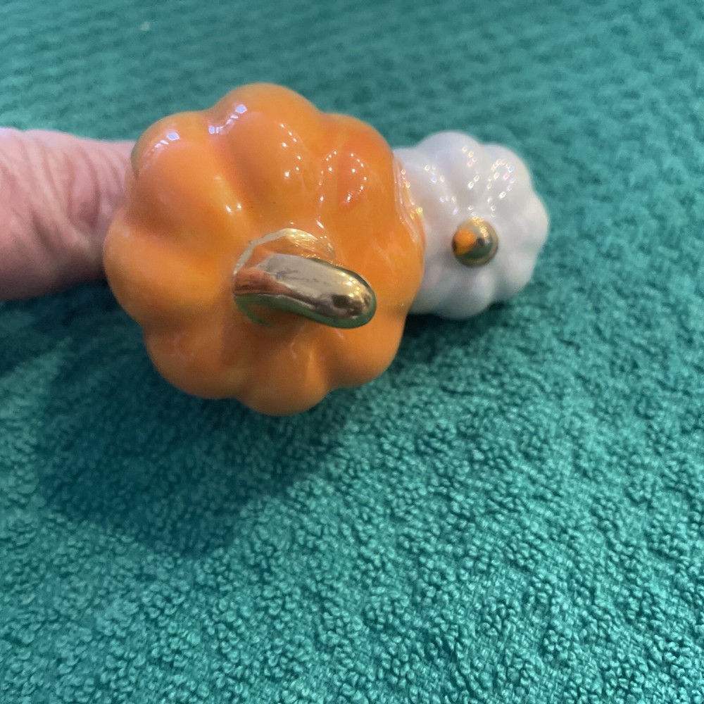 Nora Fleming Double Pumpkin Mini Retired