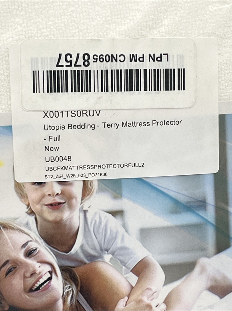Utopia Bedding- Terry Mattress Protector, Waterproof. Full Size, New Free Ship
