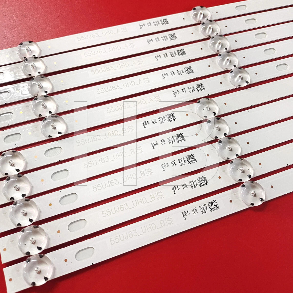 EAV63632405 LG 55UJ6300-UA 55LJ55_FHD 55UJ63_UHD Full Set LED Strips (10)