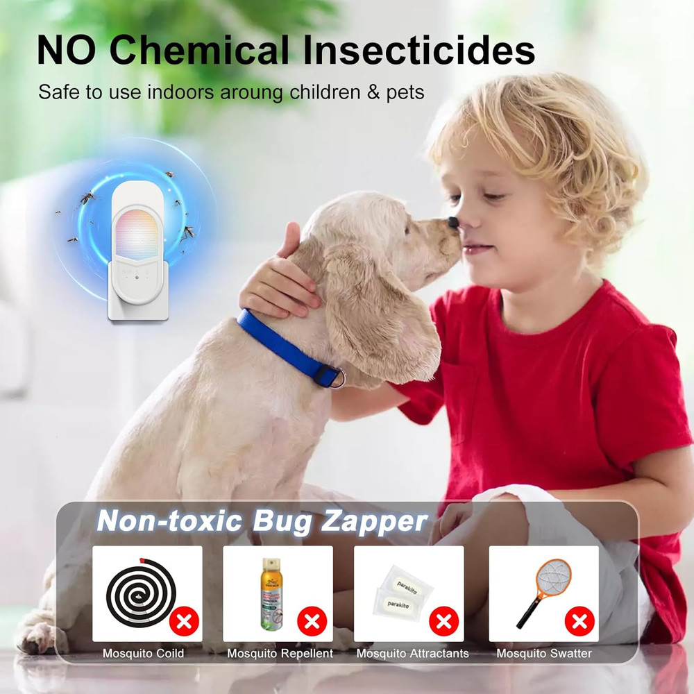 Flying Insect Trap, Remote & Touch Control Fly Trapper, Plug-in Mosquito Kill...