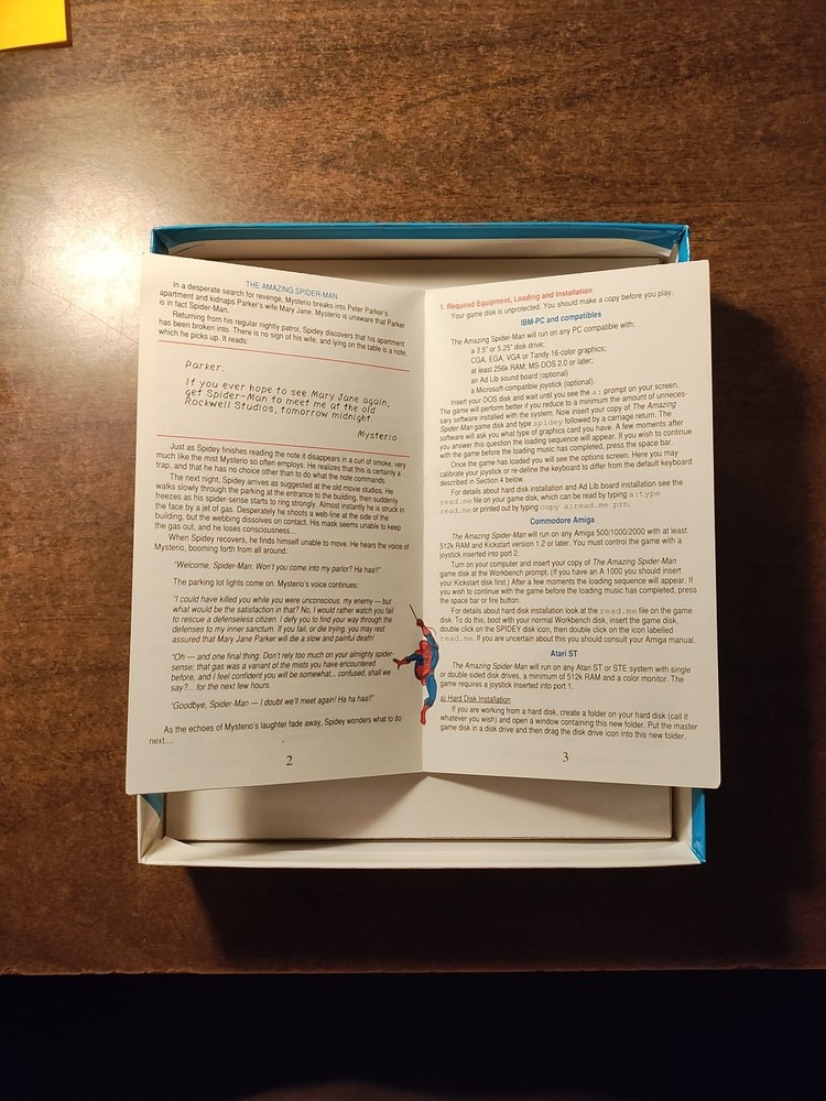 The Amazing Spider-Man (IBM PC, 3.5 Disk, 1990)