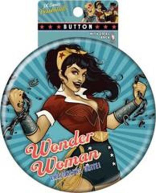 DC Comics Wonder Woman Bombshell Image 6 Inch Button with an Easel Back UNUSED