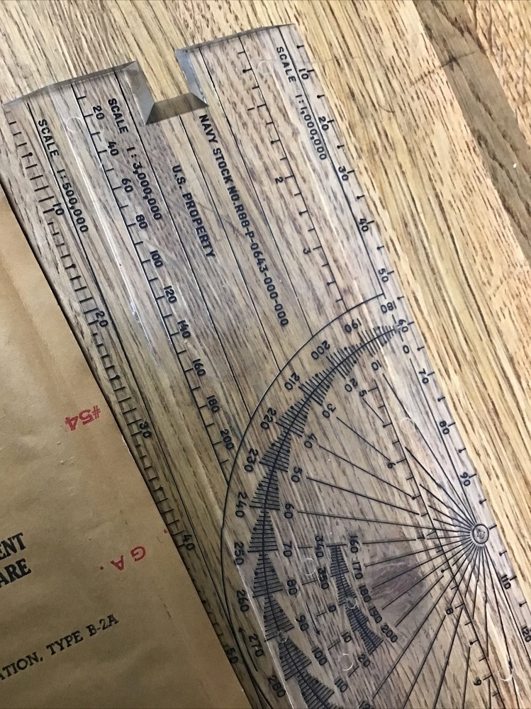 Original 1955 US Air Force USAF Plotter Aircraft Navigation Type B-2AA MILP5127A