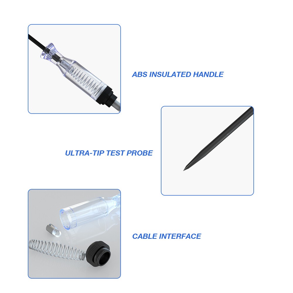 Auto Circuit Tester 12V/24V Test Light Probe Voltage Continuity Checker