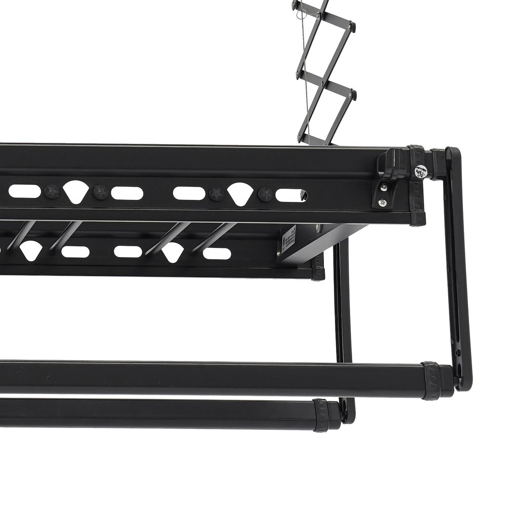 Electric Retractable Airing Rack Clothes Drying Rack W/ Remote Control & Light