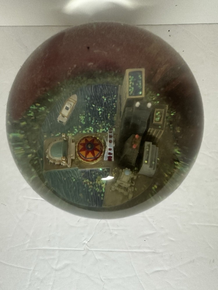 Chicago Skyline Featuring Navy Pier Musical Snow Globe