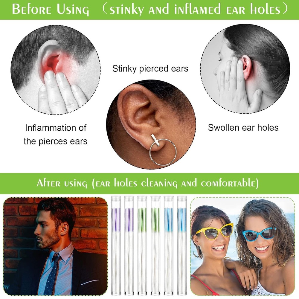 Three hundred sixty ear piercing cleaning floss sticks.