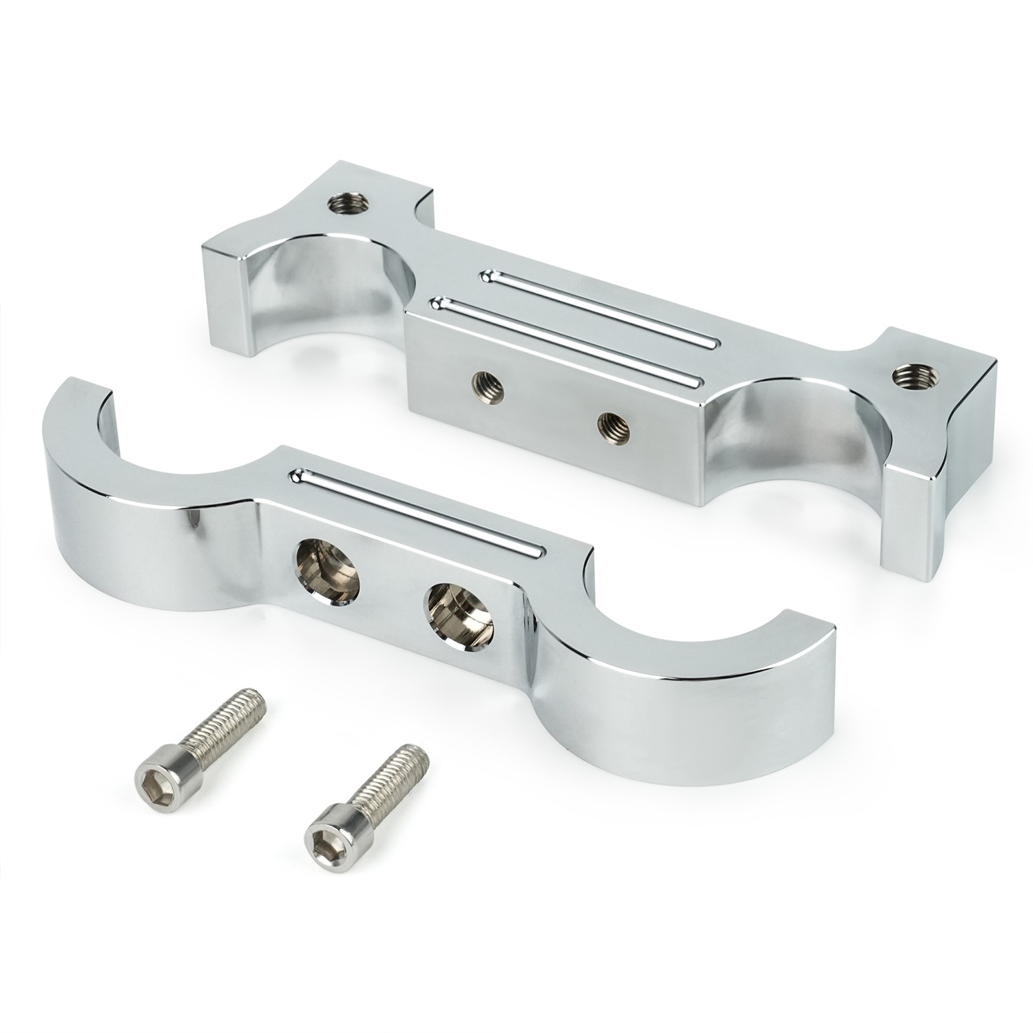 Gauge Riser Relocation Kit For Harley Sportster Dyna 1 1/4" Clamp