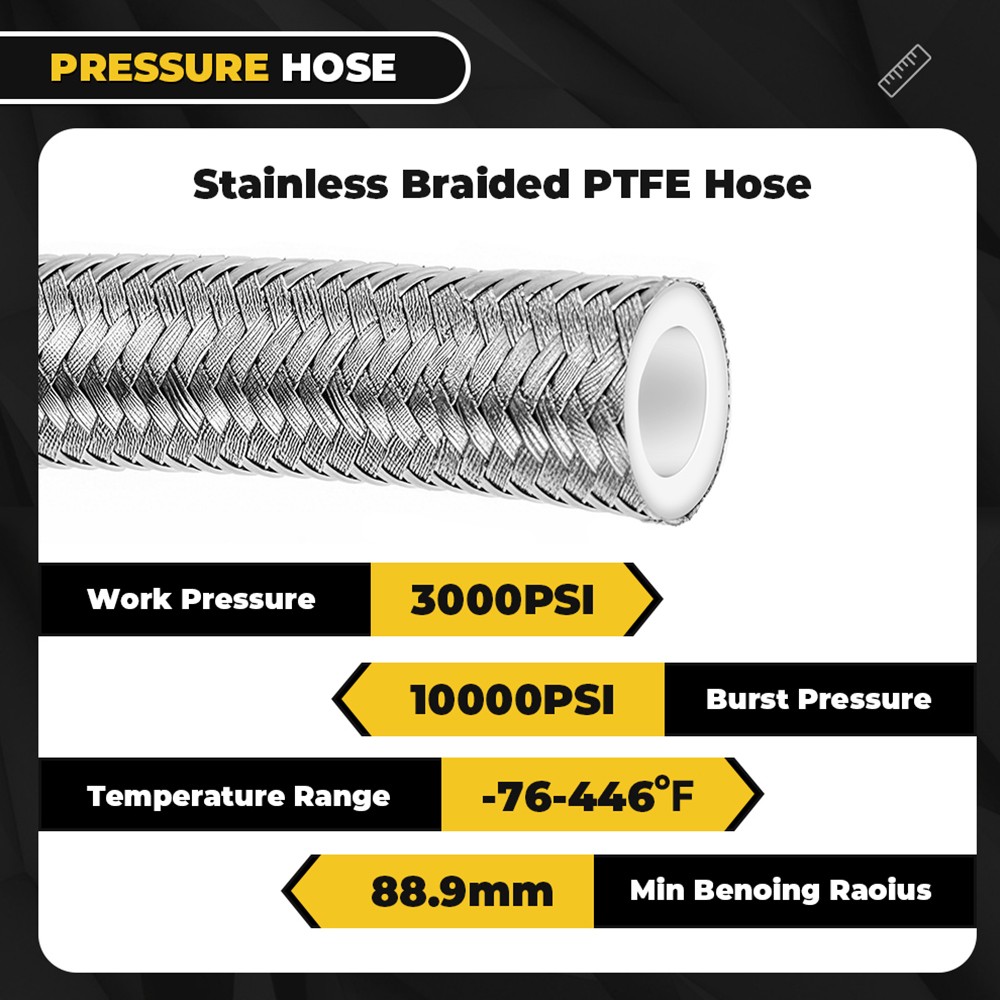 Universal 6AN Power Steering Pump Hose Kit For GM LS Swap Pressure Return Line