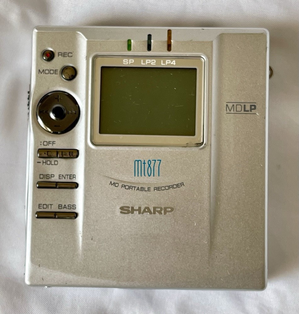 SHARP MD-MT877 MD PORTABLE DIGITAL RECORDER Tested Works
