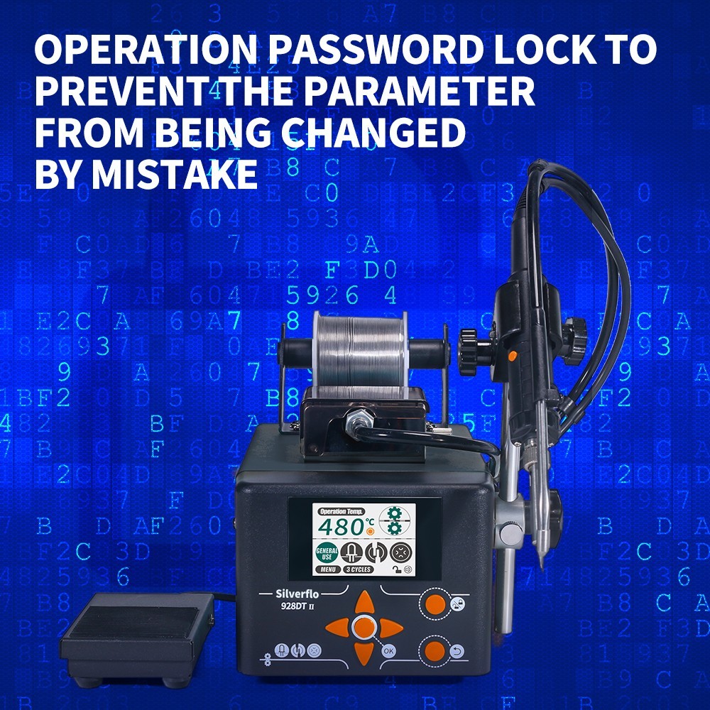 928DT-II 230W Auto Feed Digital Soldering Station with Tin Wire Feeder Soldering