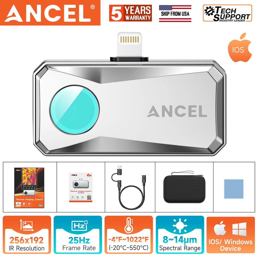Universal Thermal Camera USB TYPE C Thermal Imaging Fit for iPhone ,IOS ,Windows