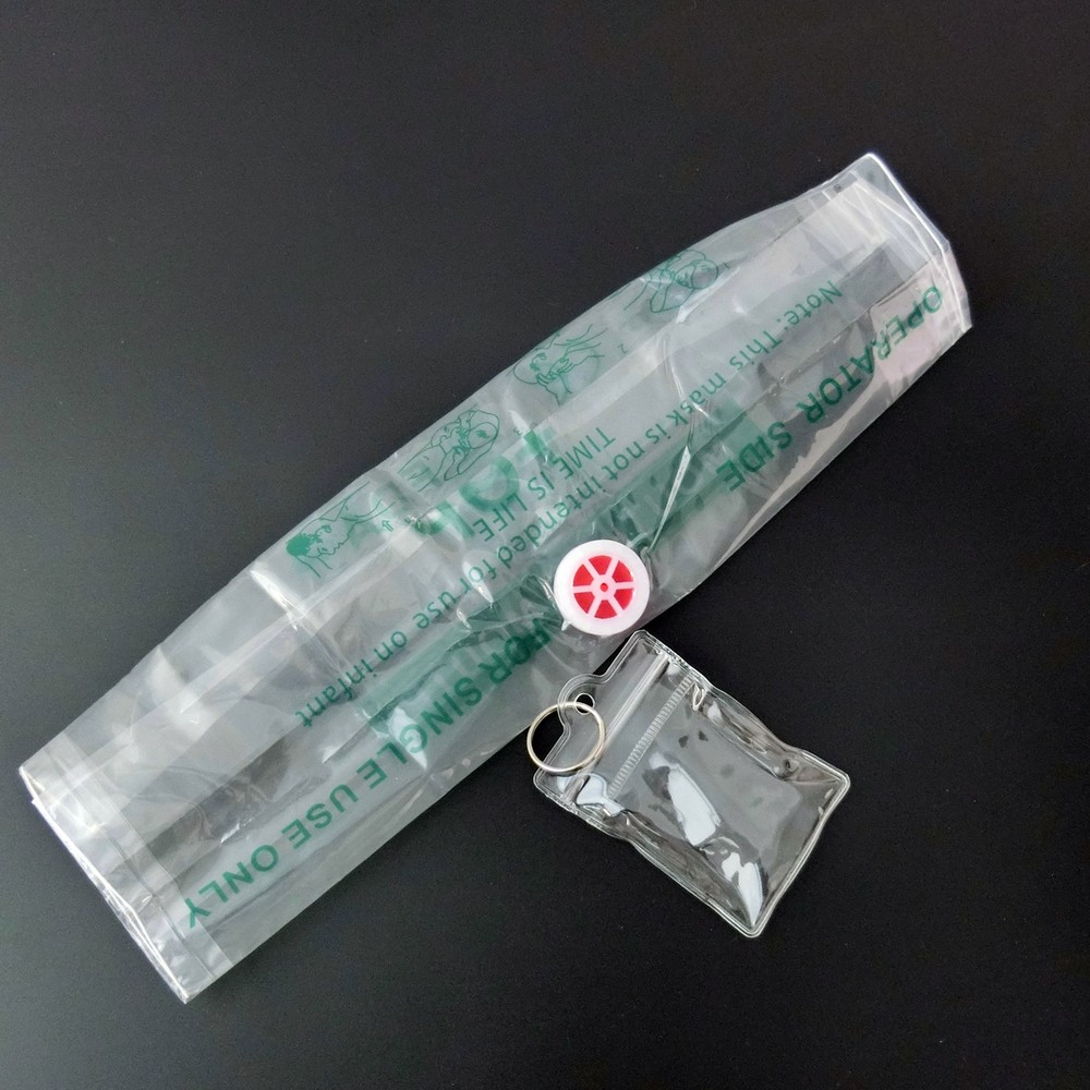 100 X Elysaid CPR Mask CPR Face Shield For First Aid Training In PVC Bag