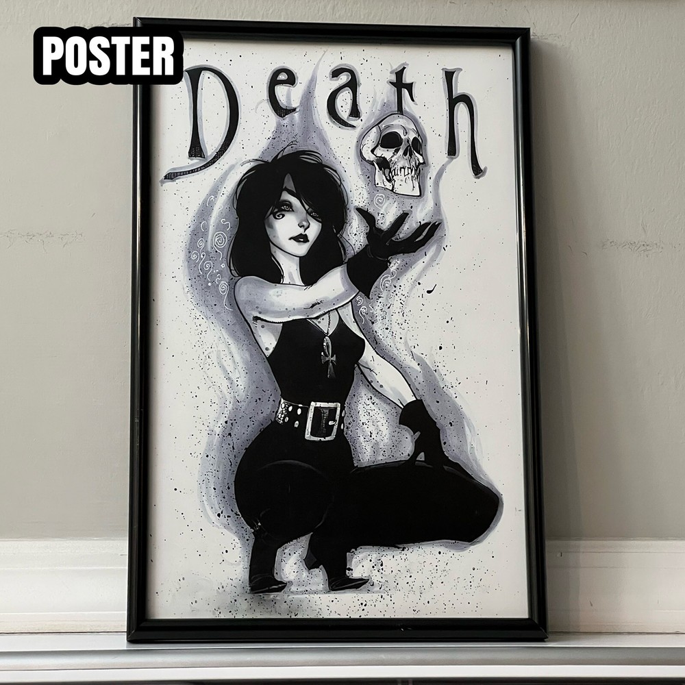 Sandman Death Art Poster