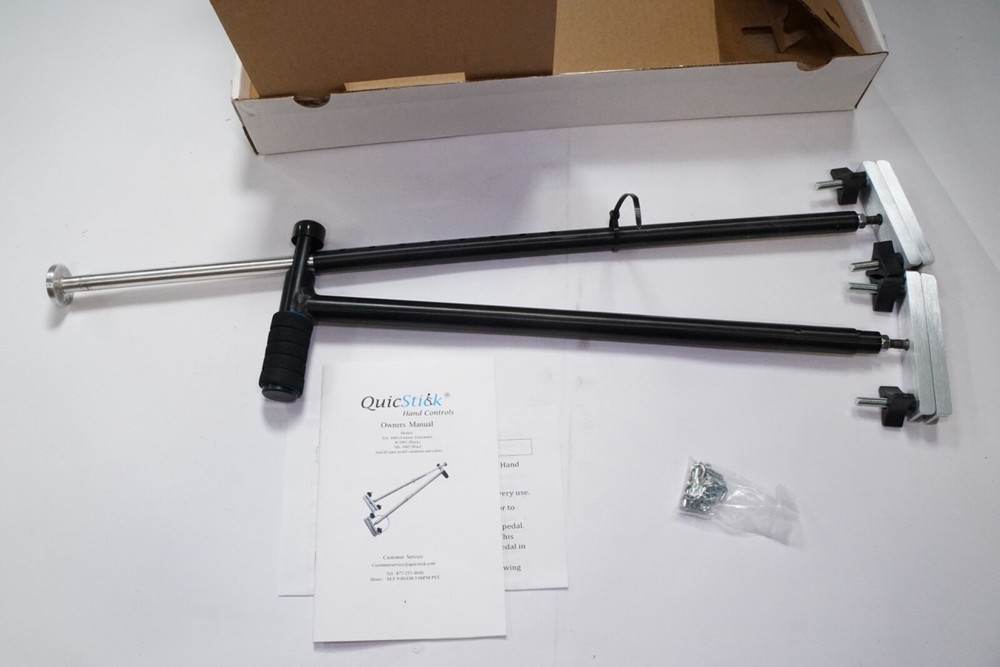 New QuicStick Portable Driving Hand Controls, Disabled Driver Equipment