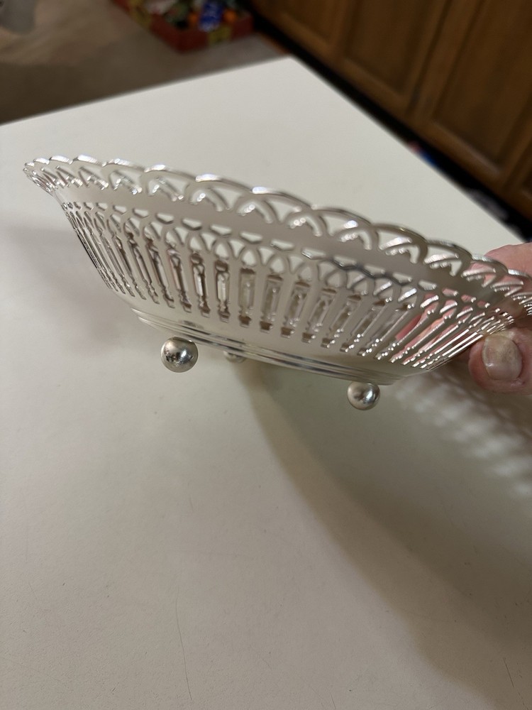 Vintage WMF-IKORA Tarnish Resistant Silverplated Footed Candy Dish - 08/73 6761