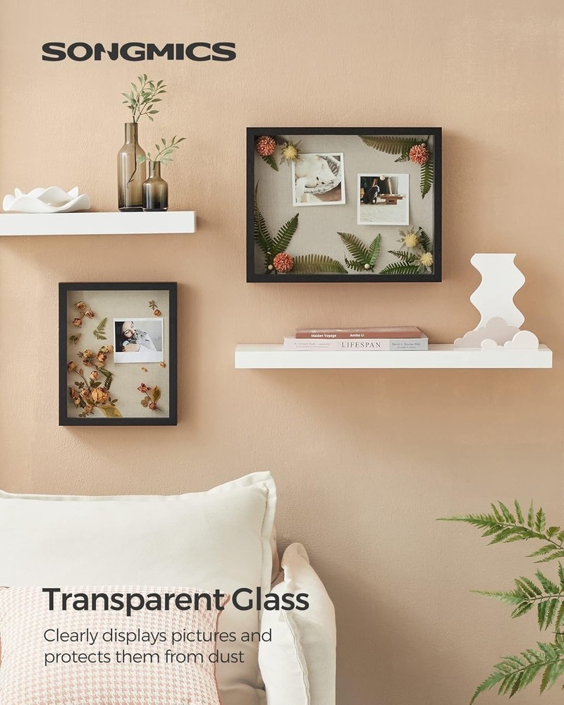 11x14 Shadow Box Frame, Top Loading Display Case Frame , Glass Front with Top...