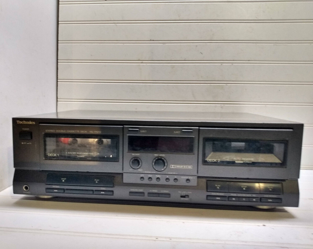 Technics RS-TR212 Stereo Double Cassette Tape Deck Full Logic Auto Reverse