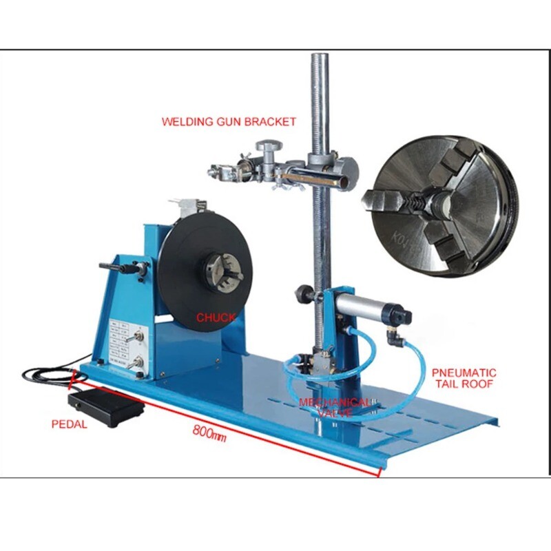 10 KG Small Welding Positioner Combined Automatic Welding Turntable