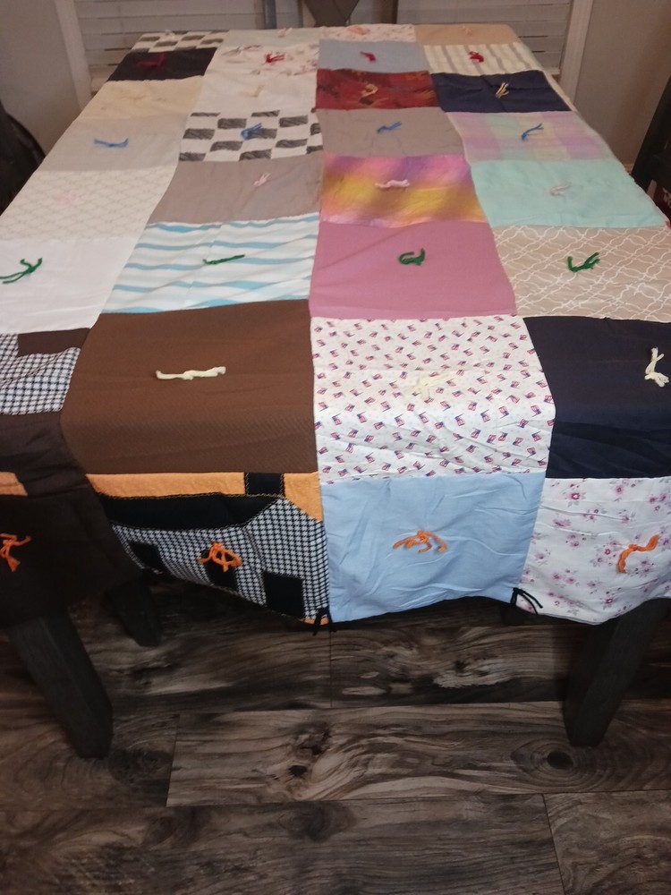 AMISH HANDMADE QUILT! 60x80 New Reversible Patchwork Quilt
