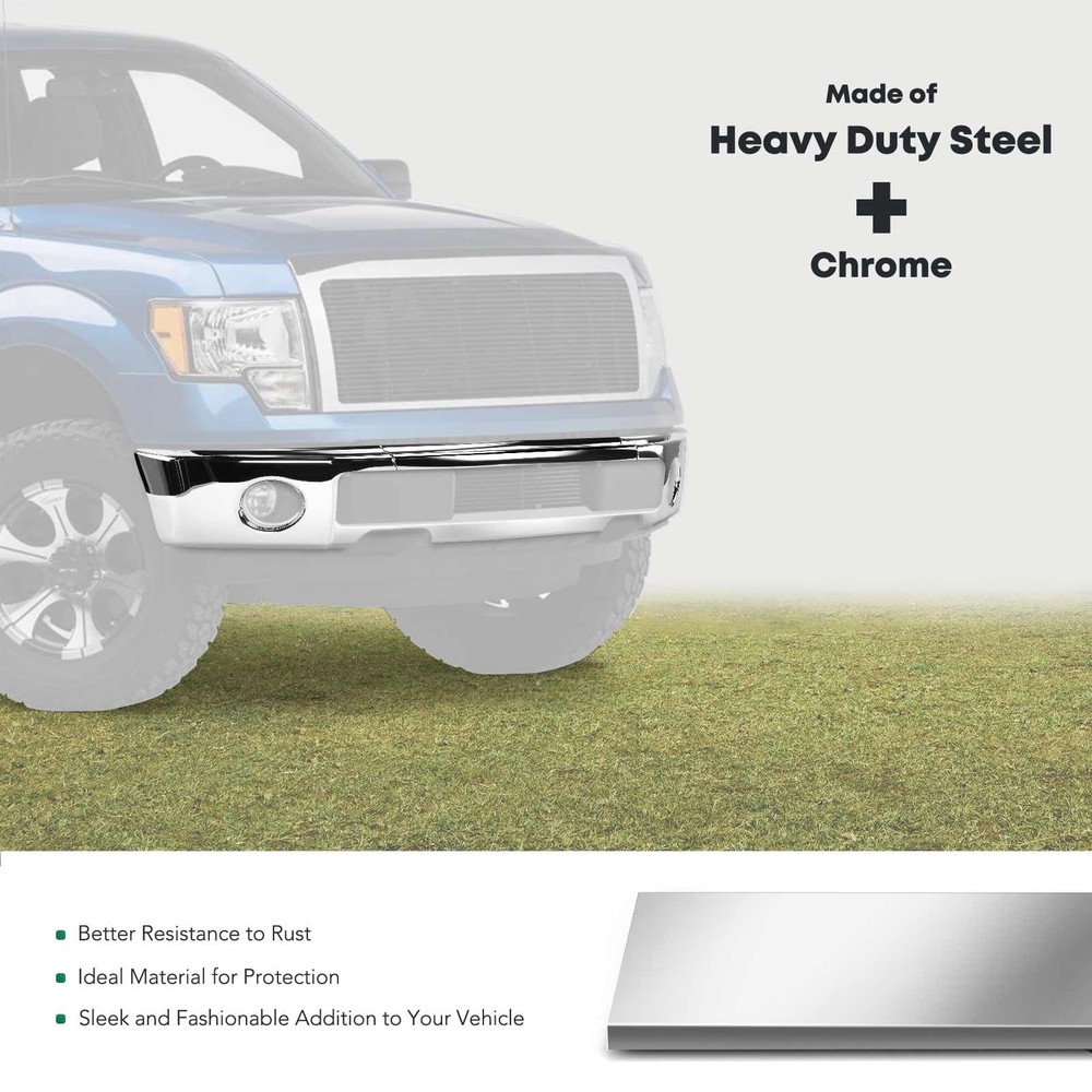Chrome Front Bumper for Avalanche Silverado 1500 2003-2006 3 Piece