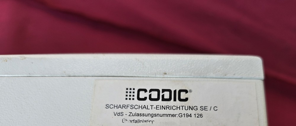 CODIC arming device (BOSCH), intrusion alarm control panels, access control