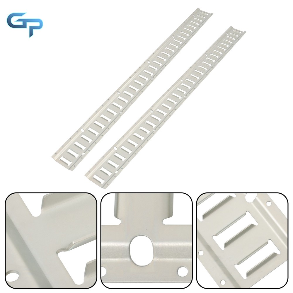 2PC 5' E-Track Tie-Down Rail For Truck Trailer Cargo Van Utility